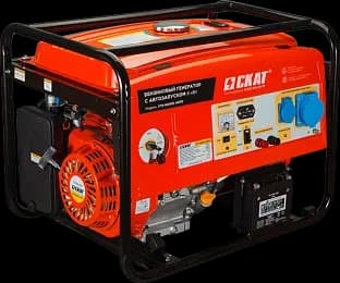 Генератор бензиновый Скат УГБ-6000Е/АВТО